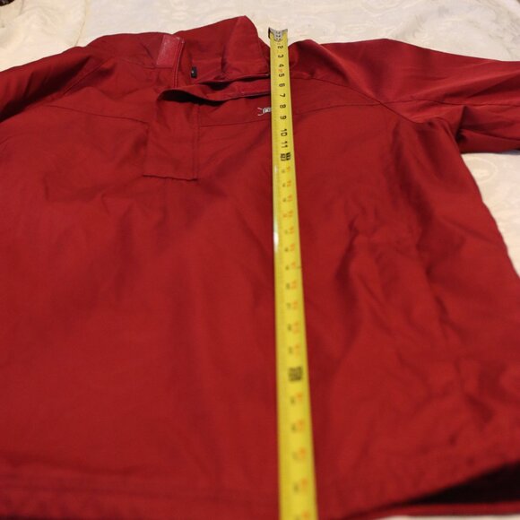 Men's Chaps Burgundy Golf Wind Shirt Removable Sleeves Large - Picture 9 of 15